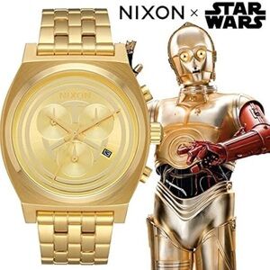Nixon Star Wars Gold C-3PO Chronograph Watch